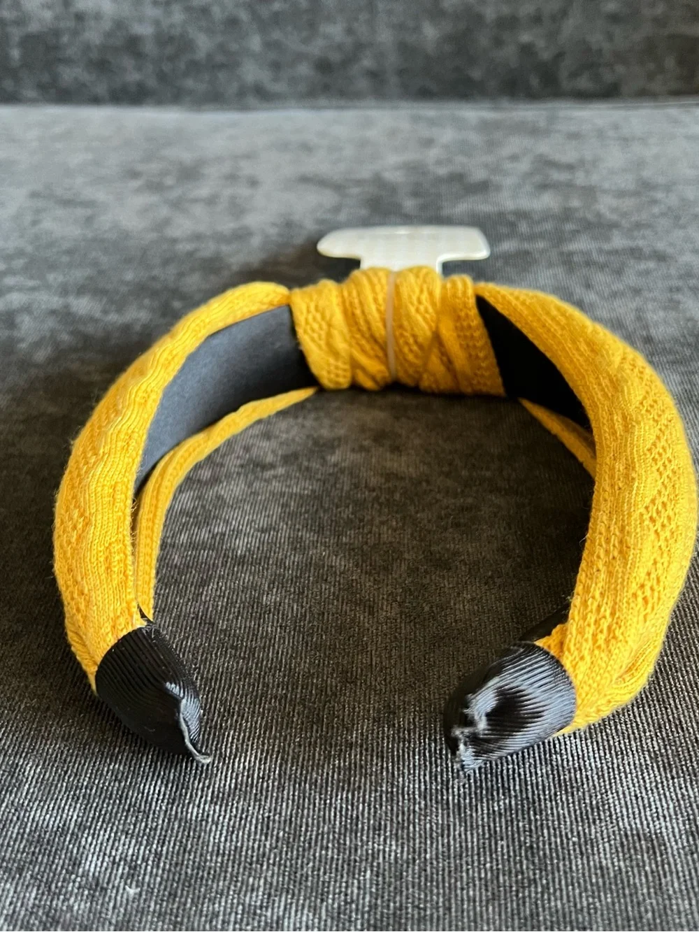 NWT Nicole Miller Mustard Knotted Headband